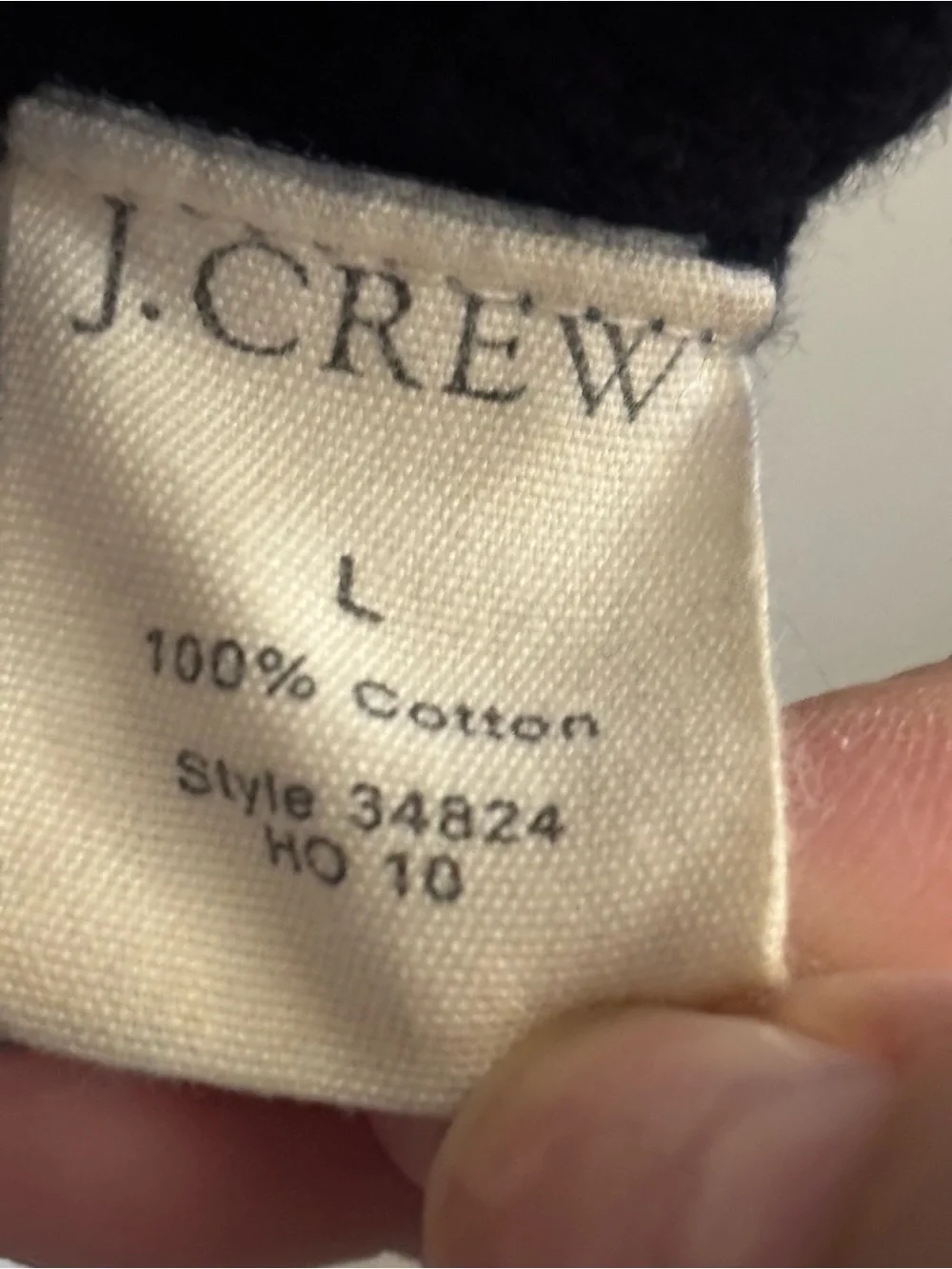 J. Crew Men's Navy 1/4 Zip Sweater 100% Cotton Ribbed Mock Neck Classic Preppy